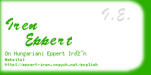 iren eppert business card